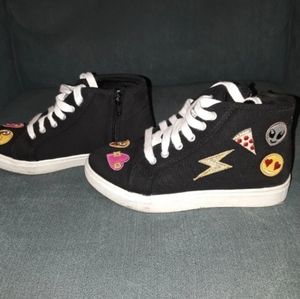 Girls high top Emoji Sneakers